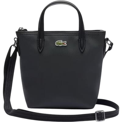 LACOSTE schoudertas handtas Shopping Cross Bag Noir zwart