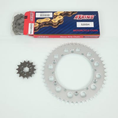 Kit chaîne Axring pour Moto Yamaha 250 WR Z 2T 1998 à 1999 Neuf