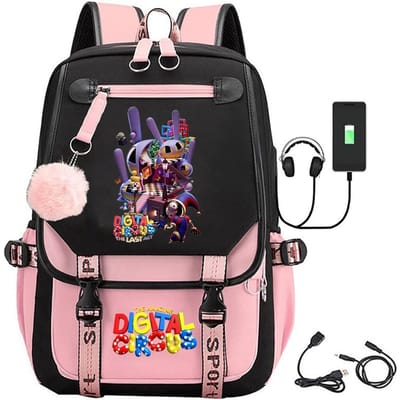 3-delige Schoolrugzakset voor Studenten Grote Capaciteit Oxford Stof Schooltas met Schouderband en Etui one size