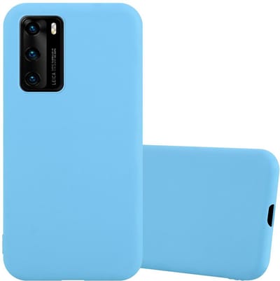 Cadorabo Hoesje geschikt voor Huawei P40 in CANDY BLAUW - Beschermhoes gemaakt van flexibel TPU silicone Case Cover