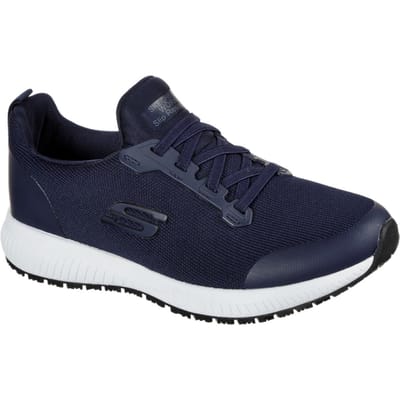 Skechers Dames Squad Slipbestendige Veterschoenen voor Veiligheid