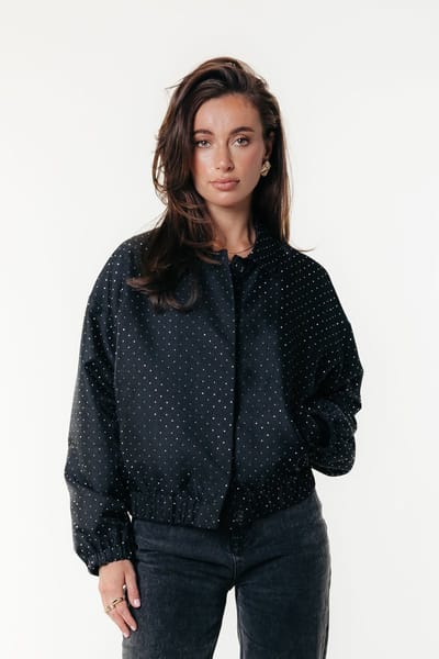 Colourful Rebel - Bente Studded Bomber Jacket - Dames - Bomber jassen