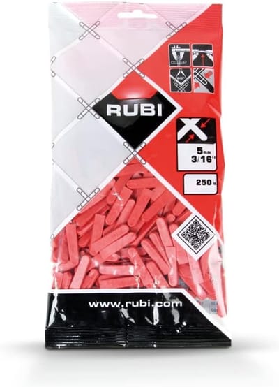 Tegelwiggen - Nivelleerhulpen - Vloeren Egaliseren - Onzuiverheidsvrij Materiaal - 5 mm - Rood