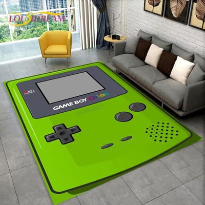 Retro Game Console Game Boy GBA Vloerkleed, Tapijt voor Woonkamer, Kinderkamer, Bank, Deurmat Decor, Antislip Vloermat 40x60cm(15x23in)
