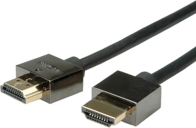 ROLINE Notebook HDMI High Speed kabel met Ethernet M/M, zwart, 1 m
