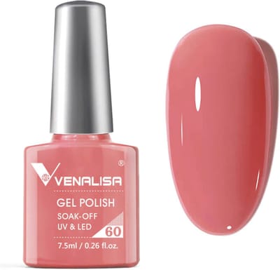 Venalisa UV Gellak Peach Pink - 7.5 ml - Perzik Gellak - Gellak Roze - Peach Gellak - Roze Gellak - Gellak Kleuren - Venalisa Gellak - Gellak Nagellak