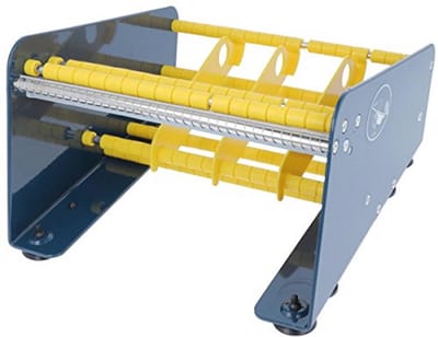 Handmatige labeldispenser voor zelfklevende etiketten, tafelapparaat tot 212 mm