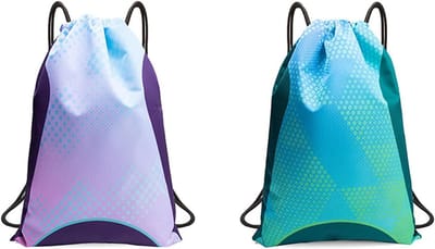 2 Stuks Trekkoord Rugzakken voor Sport, Kleurige Waterdichte Gymtas, Ideaal voor School en Reizen, Ruime Opbergtas van 600D Oxfordmateriaal