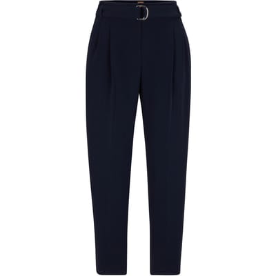 Boss Dames/Dames Tapia Normale Broek met Riem (Blauw)