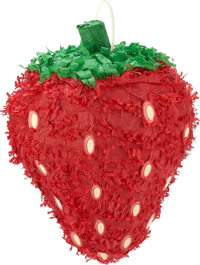 "Aardbei Pinata - Feestdecoratievoorwerp - One size"