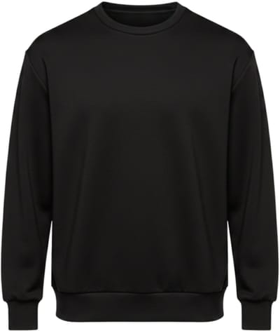 OMBRE Sweater - Regular Fit - Viscose - Lange Mouw Zwart M