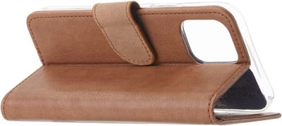 Bookcase Telefoonhoesje Geschikt voor iPhone 15 Pro Max - Hoesje - Ruimte voor 3 pasjes - Magneetlipje - Portemonnee - FuturiQ - Lichtbruin