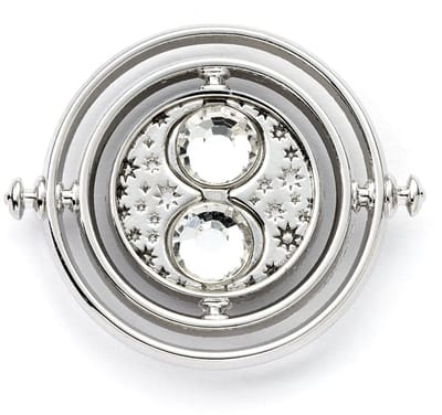 The Carat Shop - Harry Potter - Time Turner Pin Badge - Tijdverdrijver Speldbadge in Zilverkleur