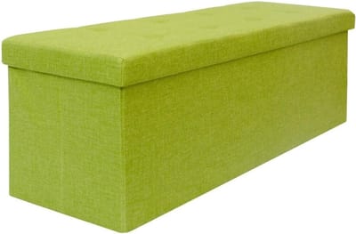 Opvouwbare zitbank 110x38x38cm met 2 scheidingswanden - Ruimtebesparende voetenbank