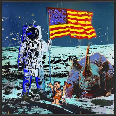 HomeBound by KY | Schilderij high gloss 'Astronaut' | wandpaneel