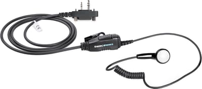 DerComms® ICOM oordopje voor F22SR, IC-F25SR, IC-F27SR en F29SR portofoon