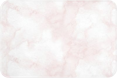 Badmat 90x60 cm - Antislip - Wolkenstructuur - Roze - Marmer - Badmatten voor badkamer - Badkamermat - Douchemat - Badkamer mat