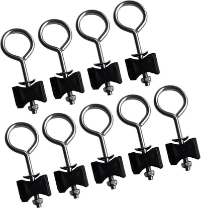 Trampoline Vervangingsgereedschap - Grondpennen Set - Trampoline Stabiliseren - Universele Pasvorm - 9 Stuks - Zwart
