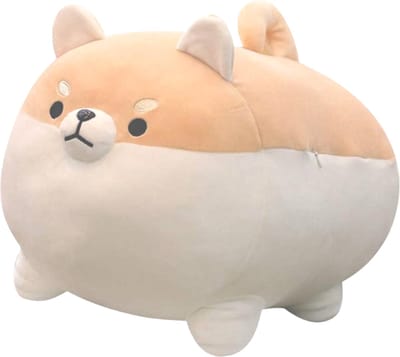 Klikkopers® - Shiba Inu Knuffel - Kawaii - Kawaii Kussen Hond - Kawaii Knuffel - Squish Knuffel - Corgi - 37 cm