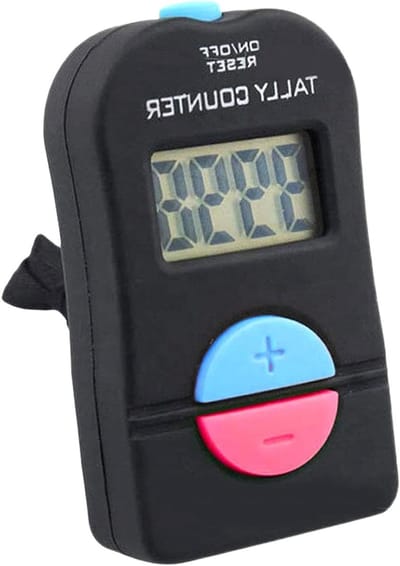 Digitale Handteller - Klikker Tellen - Verkeer Tellen - Eenvoudige Bediening - 7 x 4.5 cm - Meerkleurig