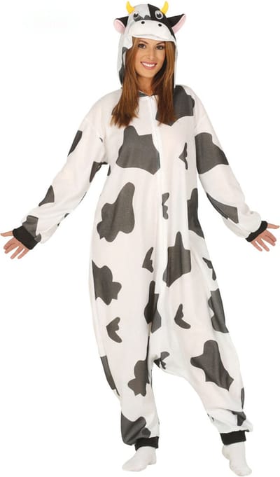 Fiestas Guirca - Onesie Koe - maat L (52-54) - Carnavalskleding - Carnaval - carnavalskleding 2027 - Carnaval kostuum