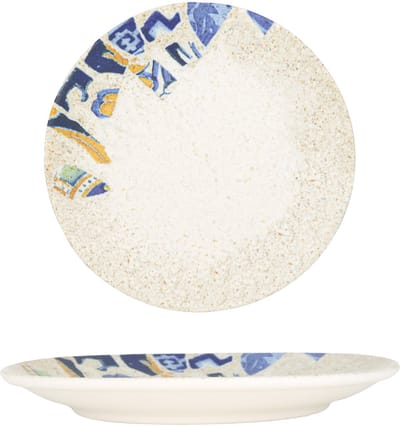 Kütahya Porselen Dessertbord - Serenita - Porselein - 23 cm - set van 6