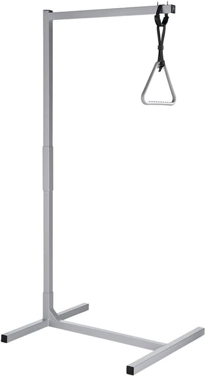 Bedsteun Frame - Hulpbeugel - Ondersteuning in bed - Verstelbaar en demonteerbaar - Max 100 kg - Grijs en zwart