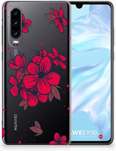 Huawei P30 TPU Case Blossom Red