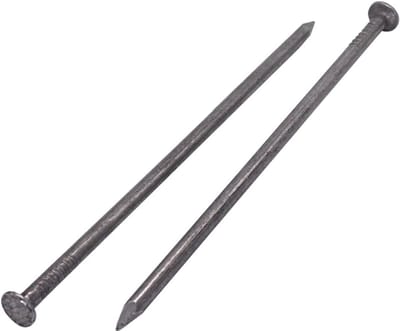 Bouwnagels Koolstofstaal 5.0 x 150 mm - Platte Ronde Kop - 16 Stuks