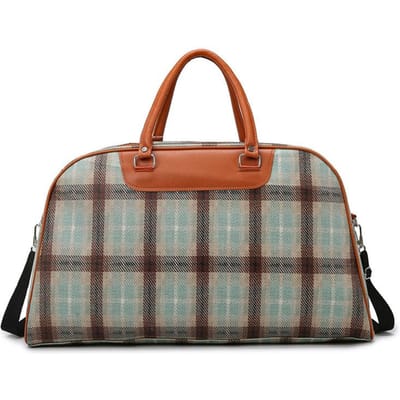 Sac de Voyage à Main d'Extérieur Simple Décontracté Nostalgique Grande Capacité Rangement Vêtements Saisonniers Maison Sac à Bagages vert
