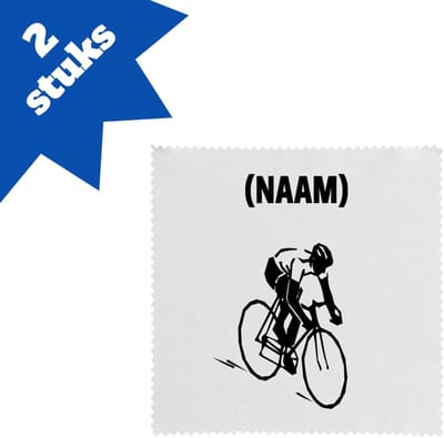 Akyol - wielren met eigen naam brillendoekjes - Wielrennen - wielrenner - sport - 17,8 bij 17,8 cm - 2 stuks