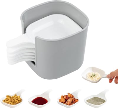 ByShane - Saladeschaal - Set van 6 - Multifunctionele Kommen voor Huishoudelijk Gebruik - Met Watervalopslag