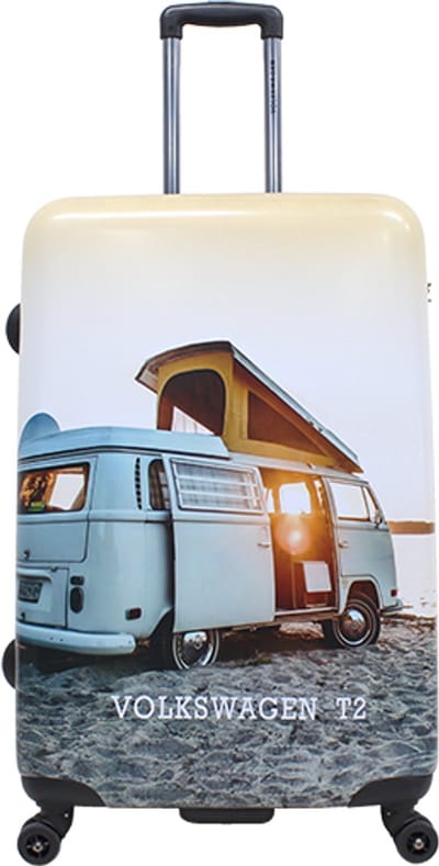 Volkswagen – Camper Bus | Harde Koffer / Trolley / Reiskoffer – Large (78 cm) – Camper Bus Print - Bedrukt / Large