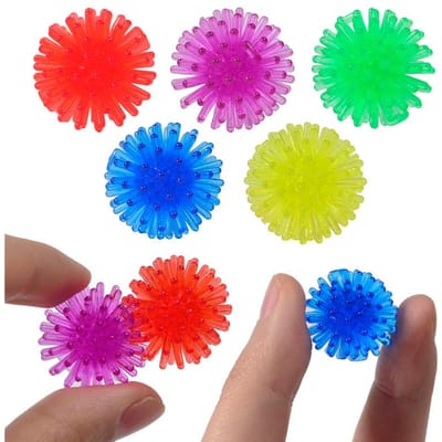10/20 STuks Kleur Zacht Plastic Decompressie Egel Bal Vinger Voet Massage Speelgoed Bal Cadeaus voor Verjaardagscadeau voor Kinderen blue