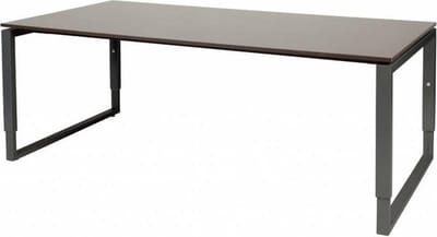 Vergadertafel - Verstelbaar - 200x100 logan - zwart frame