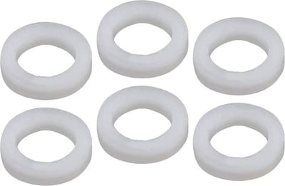 Boston BUTW-01-WH machine head washer, nylon, 1.5mm thickness, outer diam 6.3mm, inner diam 3.9mm, 6pcs