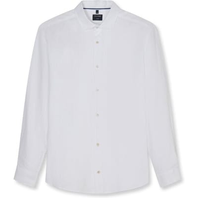 OLYMP Casual Overhemd, Regular Fit, Kent, Wit