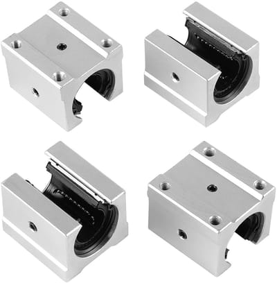 Open lineaire lagergeleiders 4 stuks SBR20UU van aluminiumlegering voor CNC-machines en elektronische toepassingen, precisie en duurzaamheid