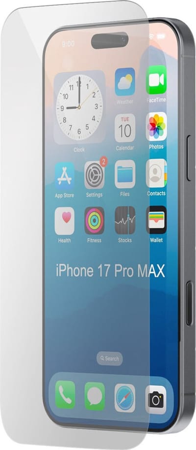 Mobiparts Screenprotector geschikt voor Apple iPhone 16 Pro Max Apple iPhone 17 Pro Max Apple iPhone 18 Pro Max - Gehard Glas - Anti-bacterieel -
