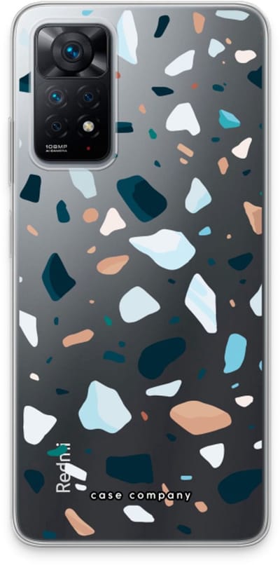 Case Company® - Hoesje geschikt voor Xiaomi Redmi Note 11 Pro hoesje - Terrazzo N°13 - Soft Cover Telefoonhoesje - Bescherming aan alle Kanten en Schermrand