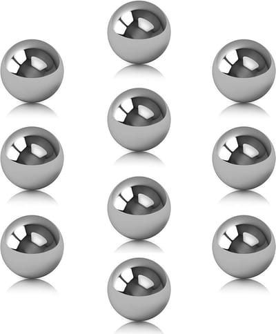 Gepolijste RVS Tuinballen voor Decoratie - Set van 10 Stuks, 15mm - Tuinornamenten, Sfeerbollen, Buitenaccessoires