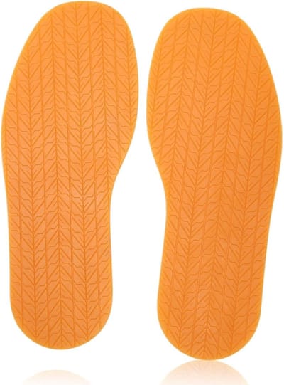 Duurzame rubberen schoenreparatie zolen, op maat te knippen, antislip en geluidsreductie voor binnen en buiten, 1 paar, 12,7 x 4,9 inch