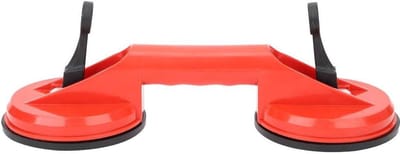 Zuignappen voor glas en tegels met dubbele kop, krachtige trekkracht van 60 kg, 30 cm lang.