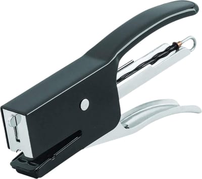 For-ce kantoor nietmachine - Niettang - 24/6 of 26/6 nietformaat- Extra groot magazijn (80) - Ergonomisch - Zwart