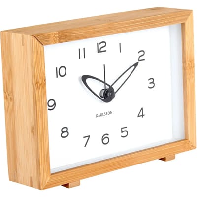 Karlsson Wekker Tipico - Wit - 19x19x13.8cm - Modern - Wekker voor slaapkamer - Wekkers