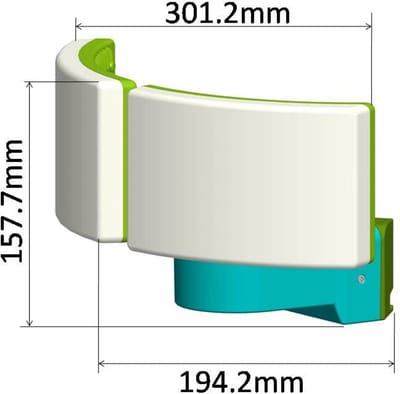 LED Buitenspot 2x20W - Spatwaterdichte Wand- en Hoekmontage - 4400 Lumen, IP65, Wit