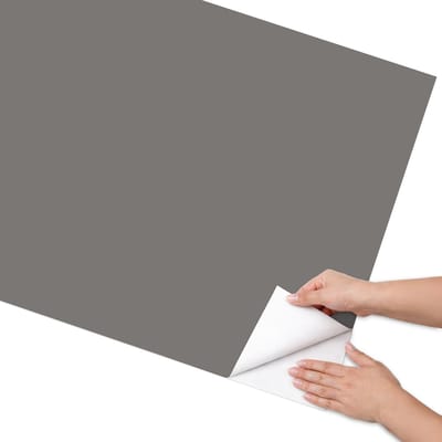 Coloray Meubel Wrap Folie - Grijs Meubelfolie - 75x150 cm - Decoratiefolie Zelfklevend Donkergrijs - Meubelfolie Zelfklevend - Minimalist Meubelfolie - Wrapfolie Keuken - Wanddecoratie - Achtergronden en patronen