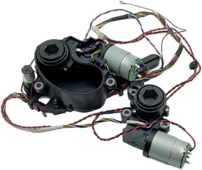 Zijborstel Motor - Veegrobot Onderdeel - Robotstofzuiger Onderhoud - Verhoogde Zuigkracht - 1 x 1 x 1 cm - Zwart