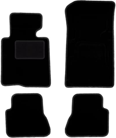 Zwarte veloursmatten voor: BMW 3 E46 cabriolet (2000-2007)