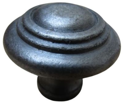 Roman Cabinet Knob Antique Iron 25mm by Ironmongery World